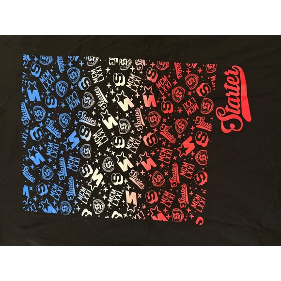 NWT New Starter Mens Sunset Beach Regular-Fit Logo Graphic T-Shirt 100% Cotton L - Picture 9 of 11